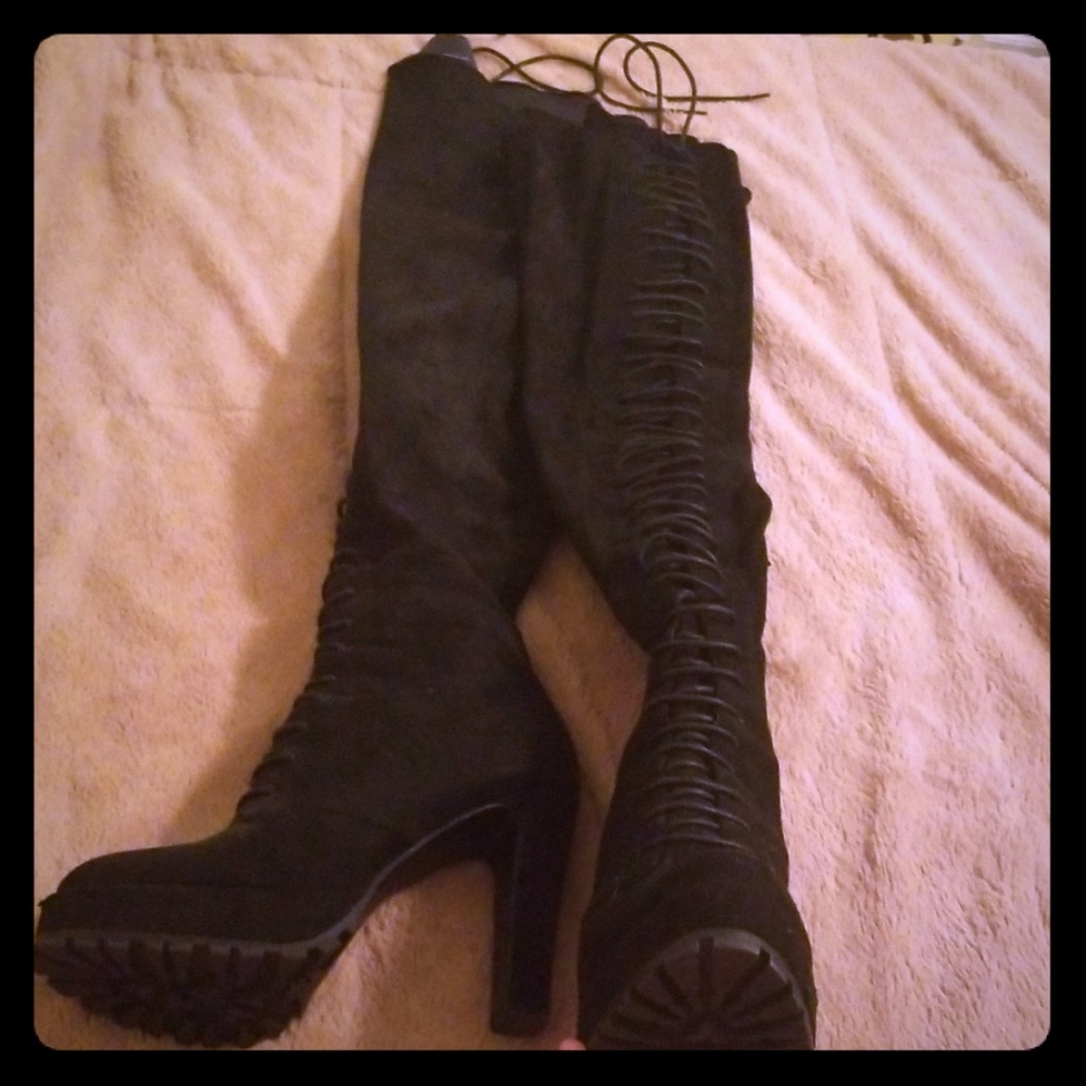Thigh-high Platform Boots